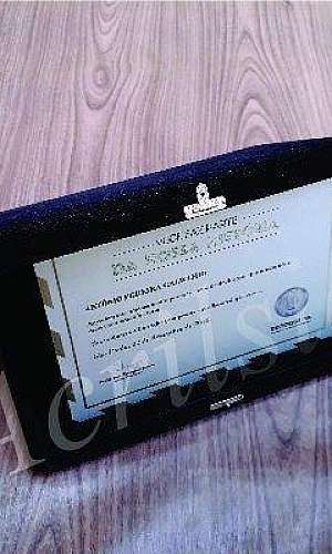 Placa de acrílico para homenagem Placa de acrílico para homenagem